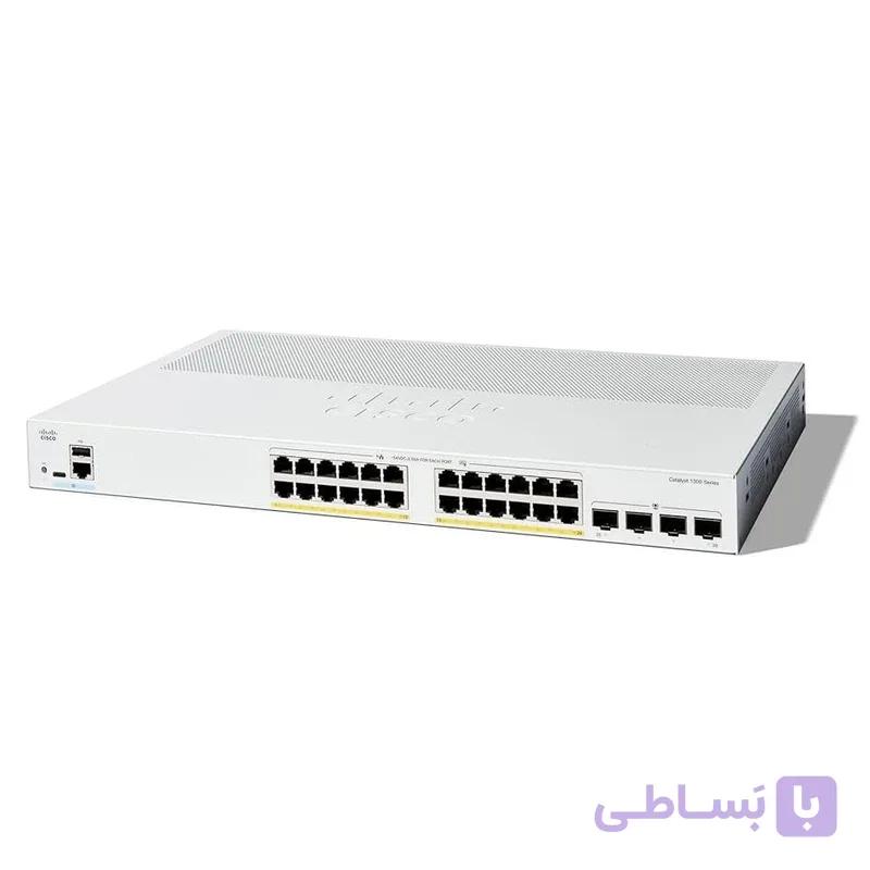 سوئیچ شبکه مدیریتی ۲۴پورت سیسکو مدل C1300-24P-4G