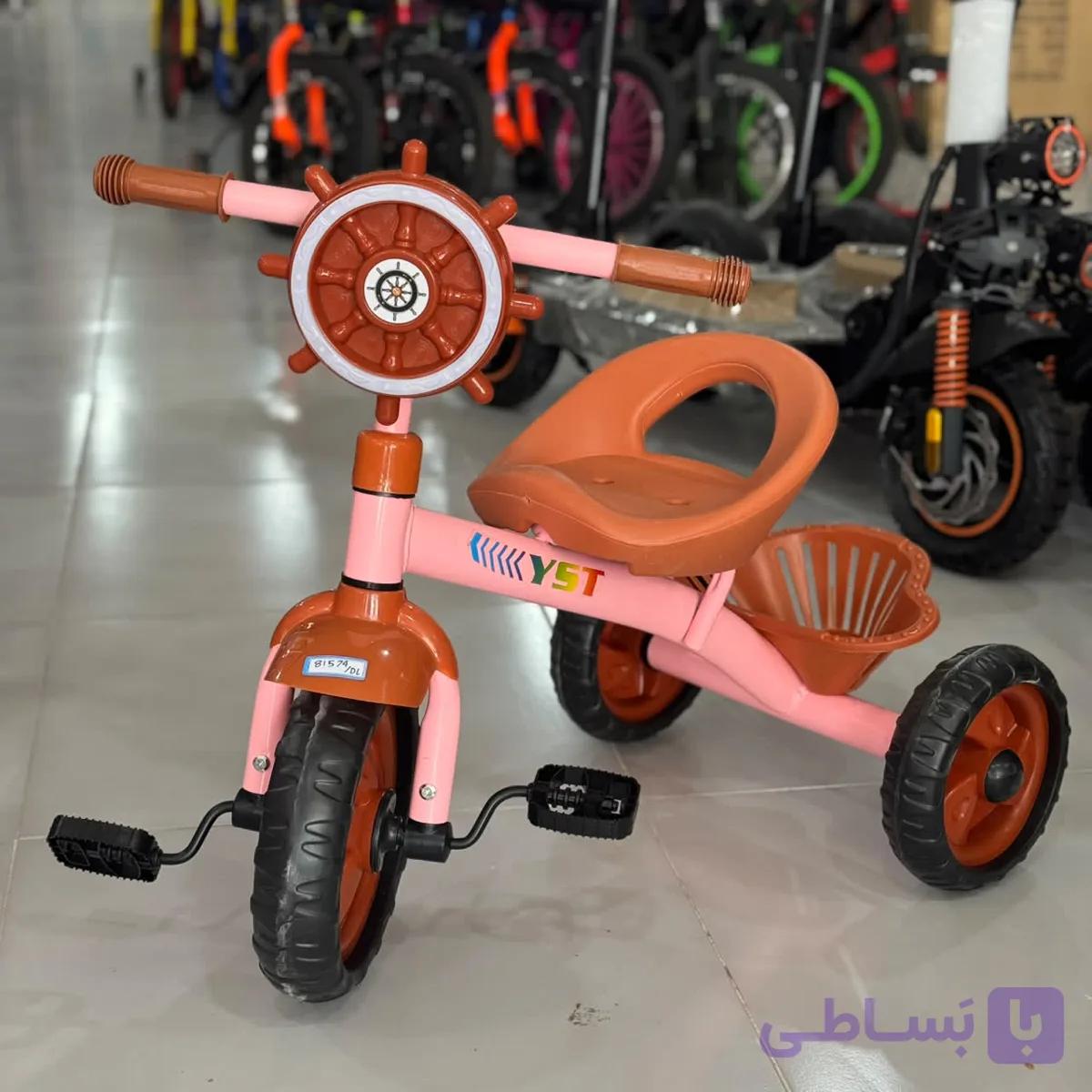 3چرخ موزیکال دار،طرح سکان چرخ دهنده کشتی.چراغ دار.چرخ گوشتی..ایتم222.