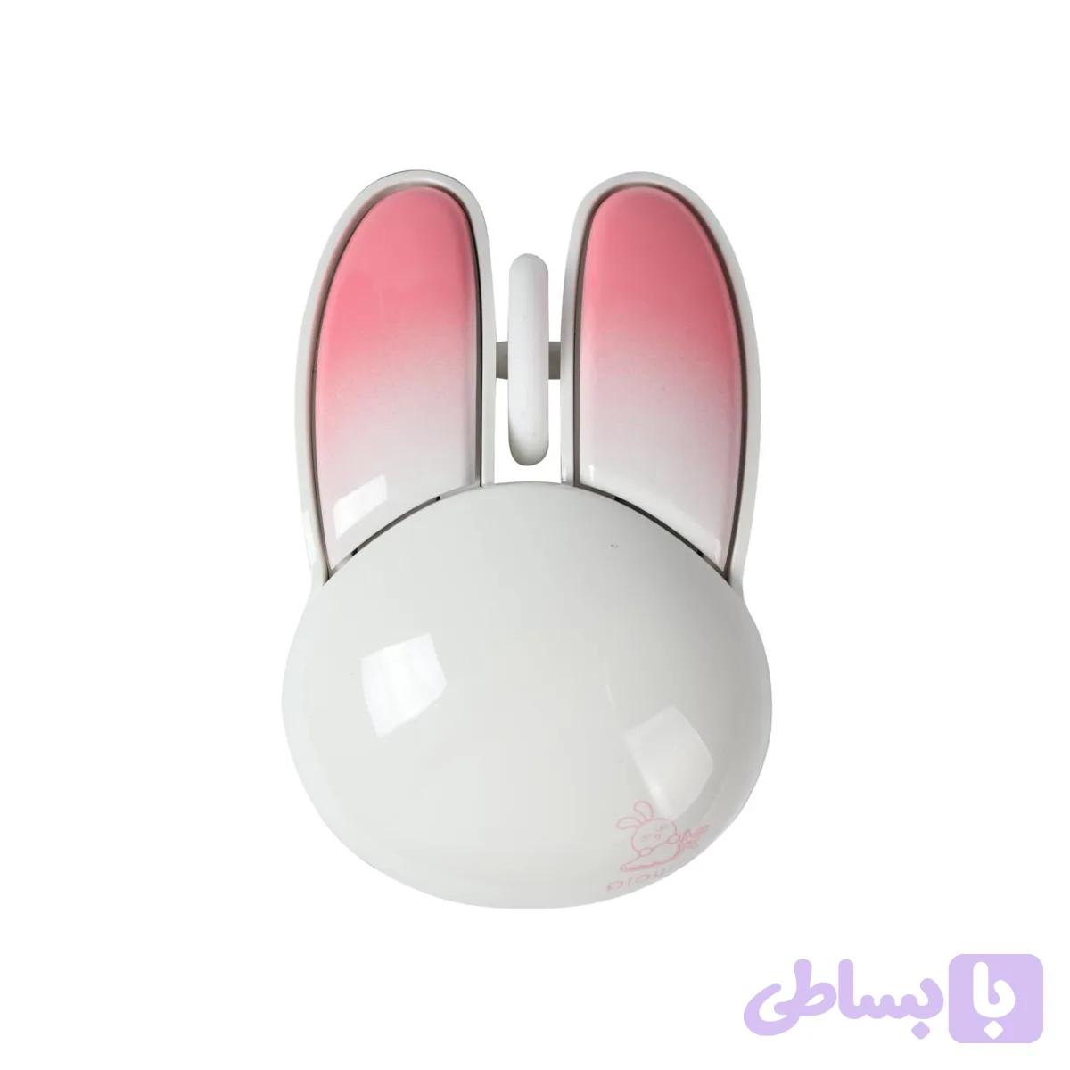 ماوس بی سیم مافی مدل M6DM White Pink