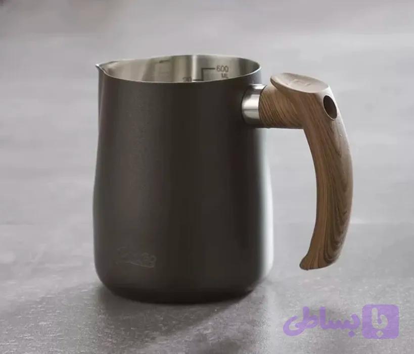 پیچر استیل مشکی دسته چوبی (۶۰۰میل)