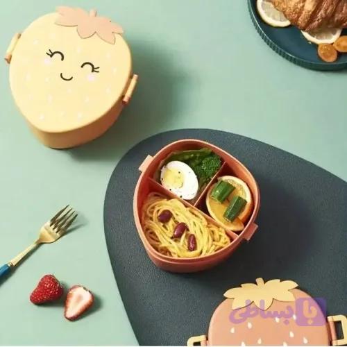 ظرف غذا کودک مدل توت فرنگی کد