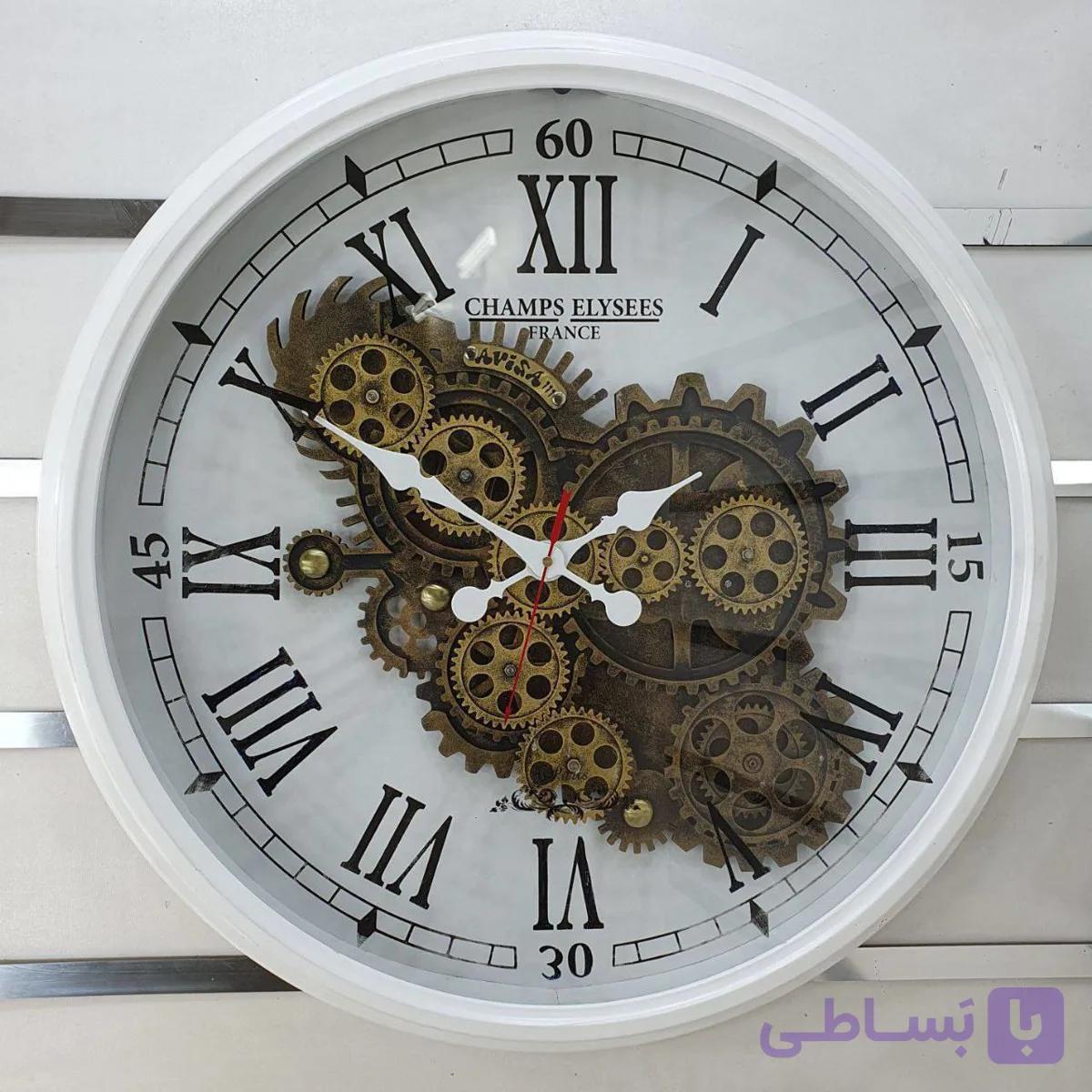 ساعت دیواری آویسا چرخدنده متحرک نقشه ایران کد ۱۱۱