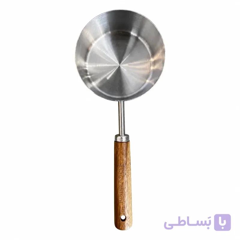 پیمانه دسته چوبی استیل 250ml