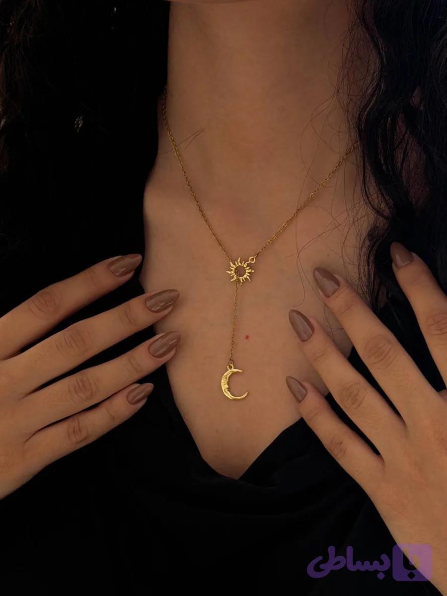 گردنبند ماه و خورشید (کد FJM8X)