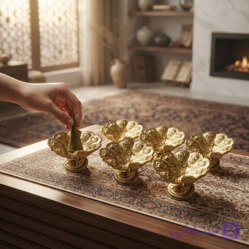 جام هفت سین و حنا طلایی کوچک