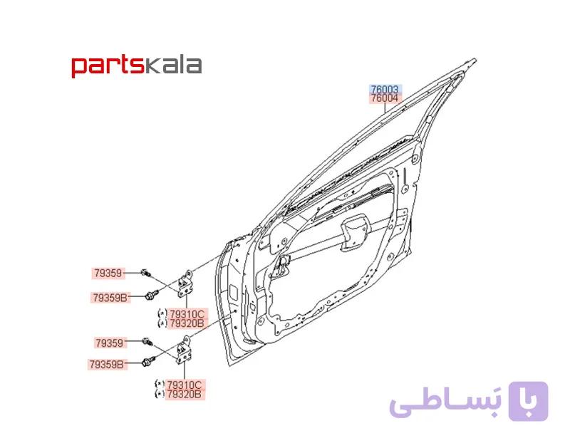 درب جلو چپ آزراگرنجور