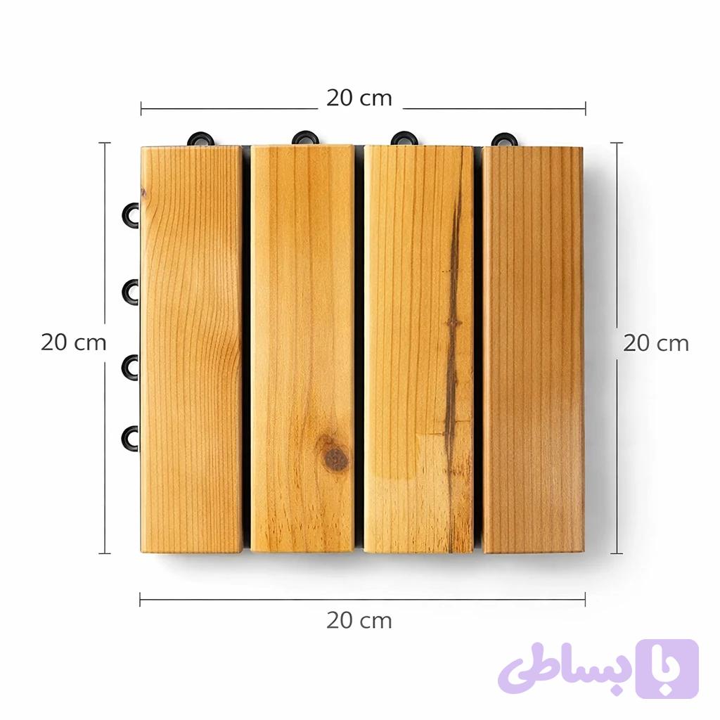 تایل کفپوش چوبی ۲۰×۲۰ سانتیمتر