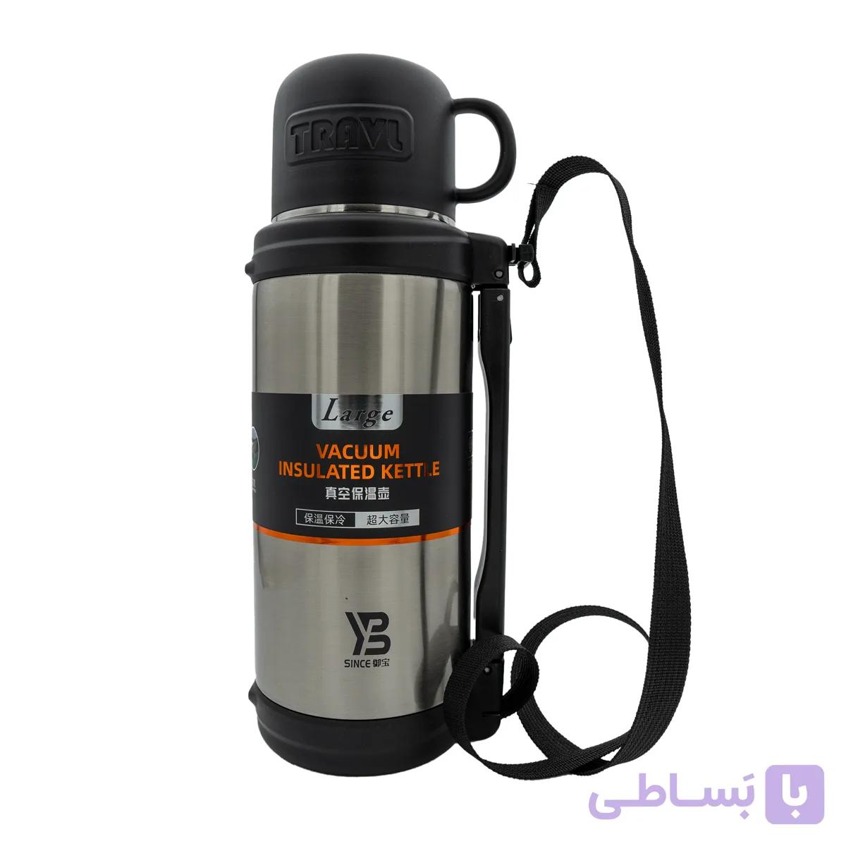 فلاسک سرد و گرم استیل ۳۰۴ بنددار Vacuum حجم ۱۵۰۰ میل
