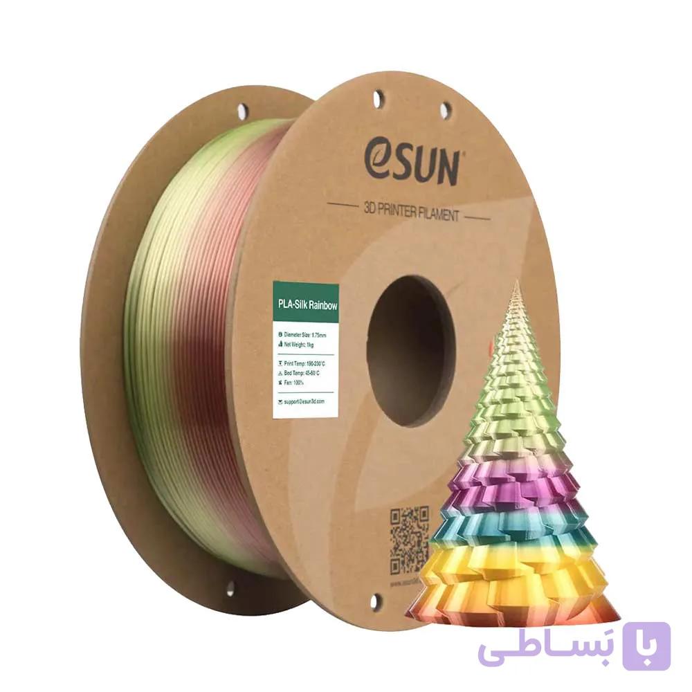 فيلامنت ابریشمی ایسان (رنگین کمان B) | Filament eSUN SILK-PLA Rainbow – Rainbow B