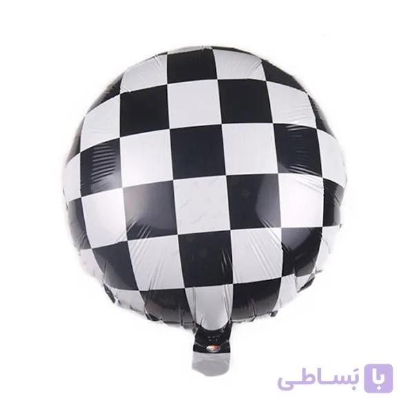 بادکنک فویلی گرد شطرنجی
