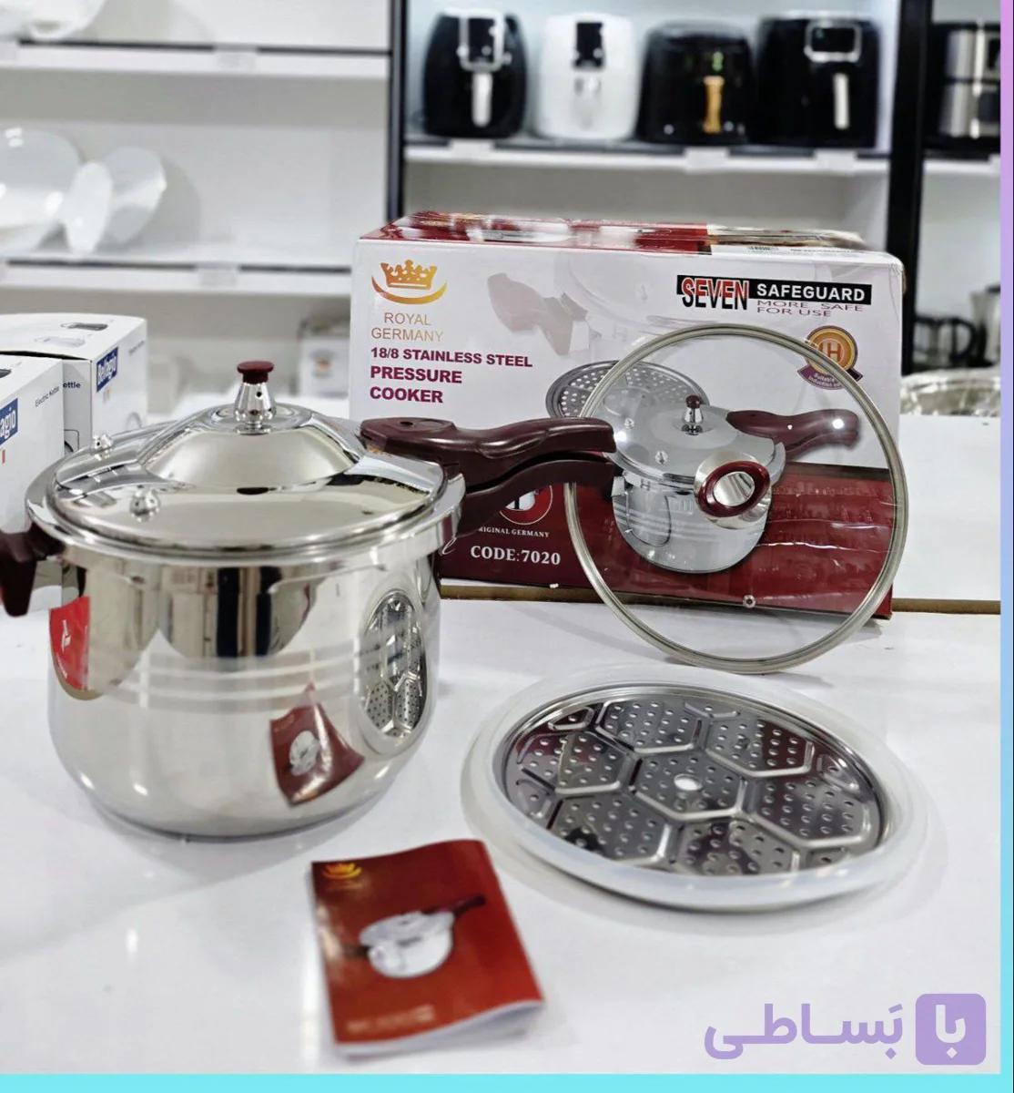 زودپز رویال ۱۱ لیتری روگازی استیل ضد زنگ