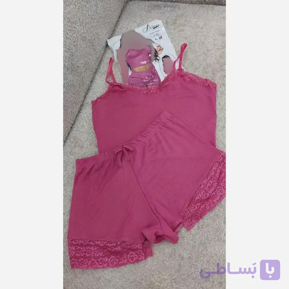 لباس خواب کبریتی نیم تنه و شورتک وارداتی مناسب سایز 38 تا 42