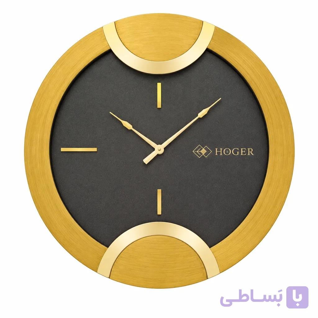 ساعت دیواری HOGER کد 1419 پتینه طلایی