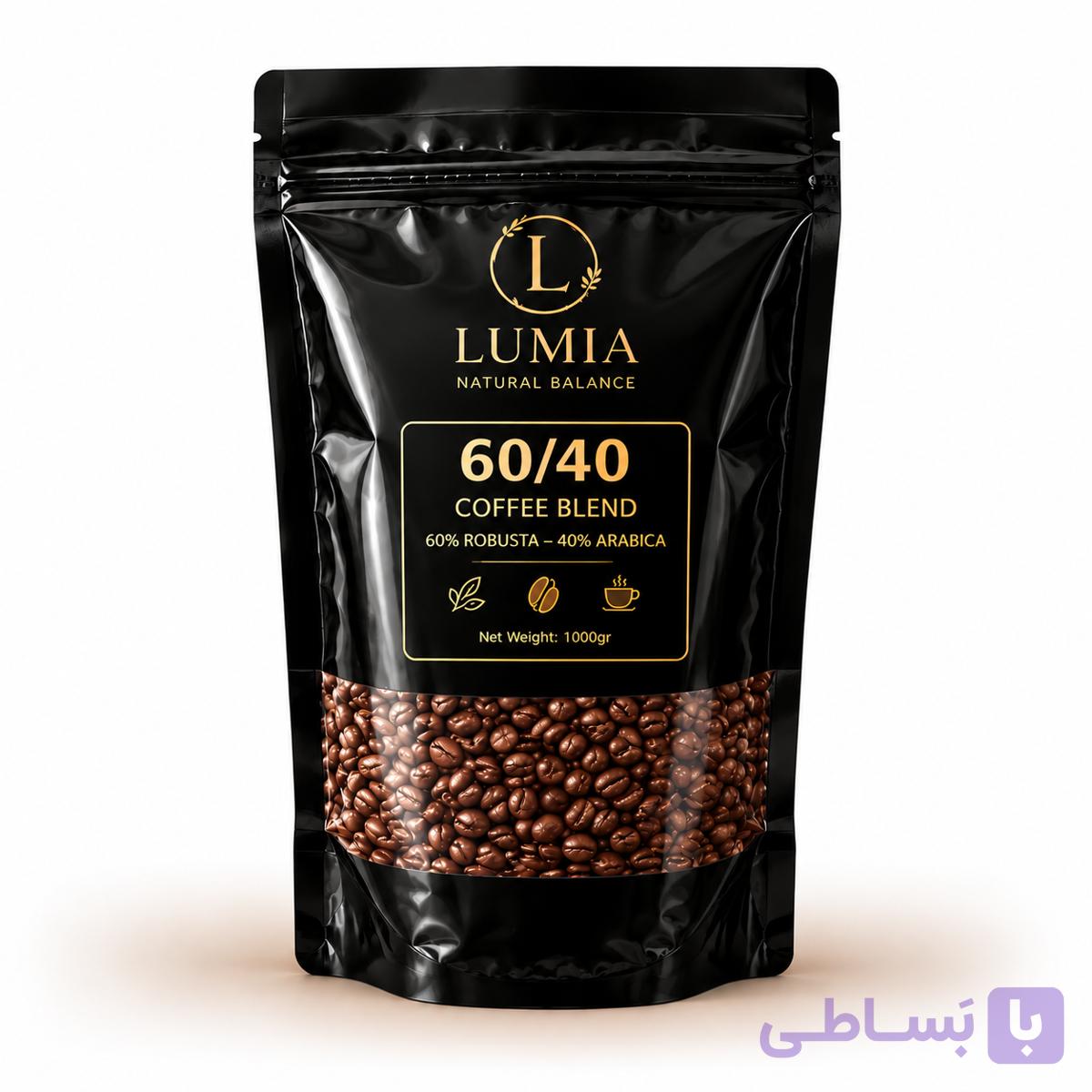 قهوه60روبوستا40عربیکا لومیا