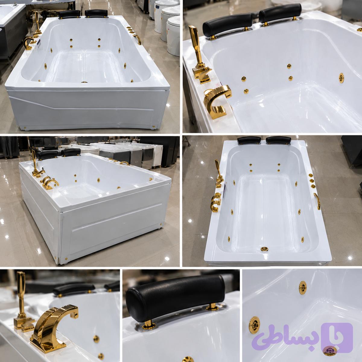 جکوزی ریتون مدل النا دو نفره در ابعاد ۱۲۰×۱۷۰