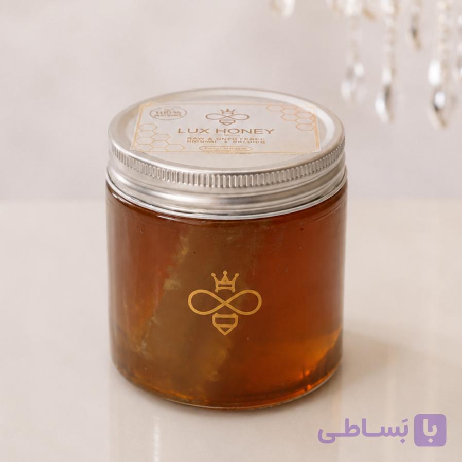 عسل طبیعی با موم | 600 گرم(بسته بندی شیشهای)