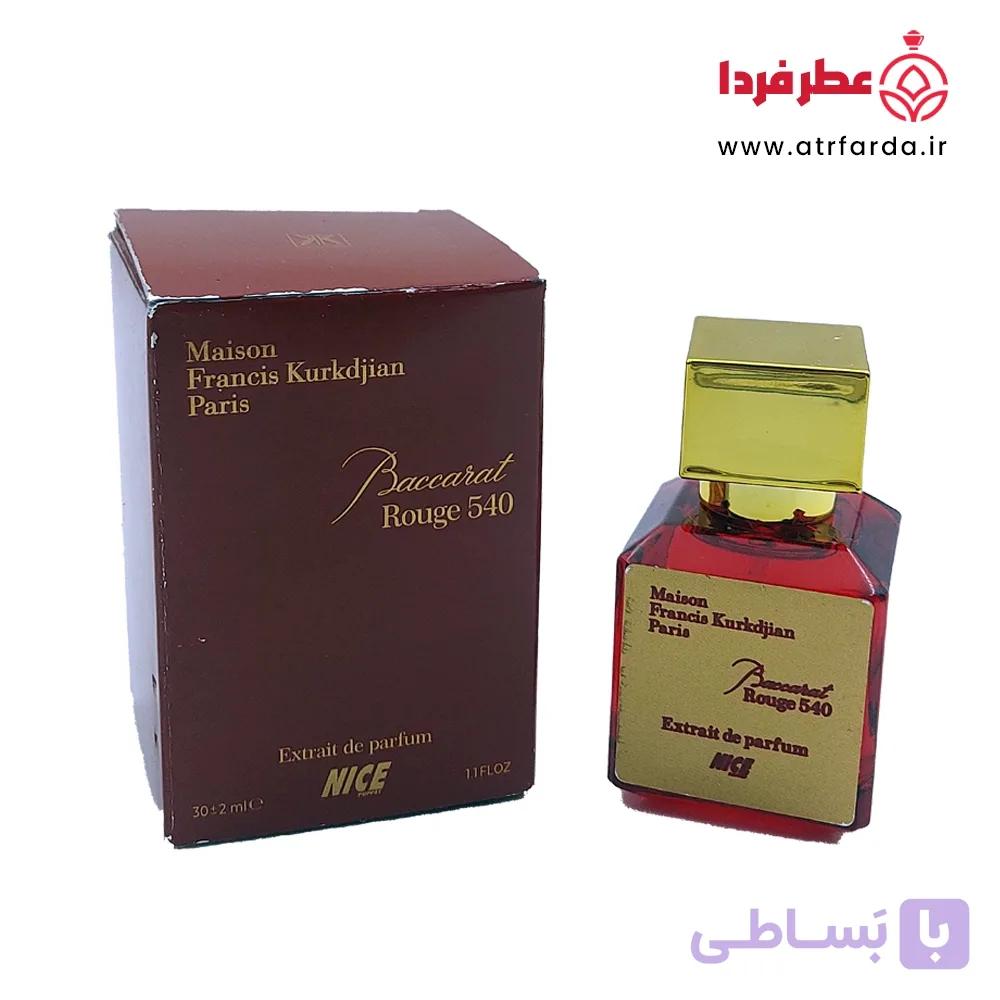 عطر ادکلن برند نایس پاپت زنانه مدل باکارات رژ (Baccarat Rouge 540) حجم 30 میلی لیتر