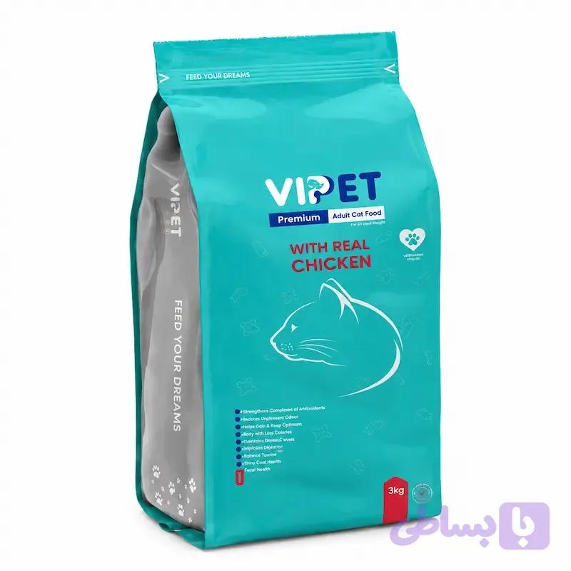 غذای خشک گربه بالغ وی پت با طعم مرغ (ViPet Adult Cat Dry Food)