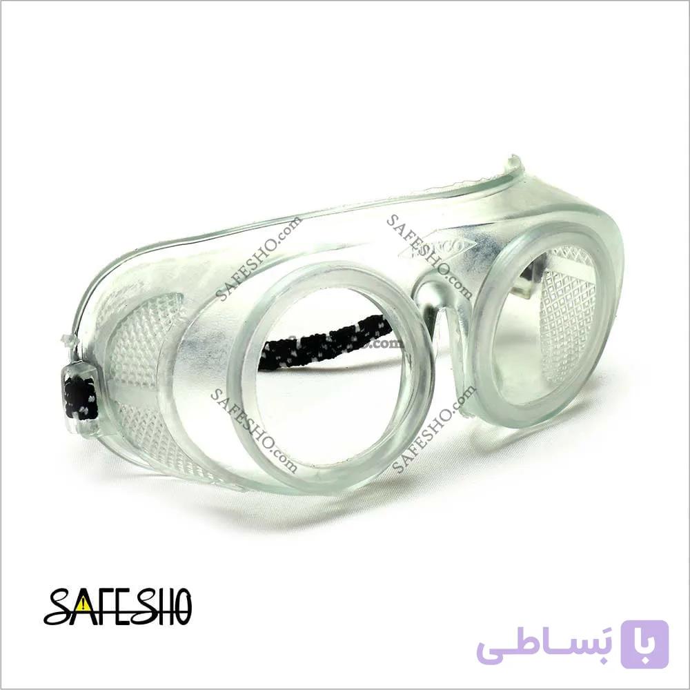 عینک ایمنی بی رنگ سانکو
