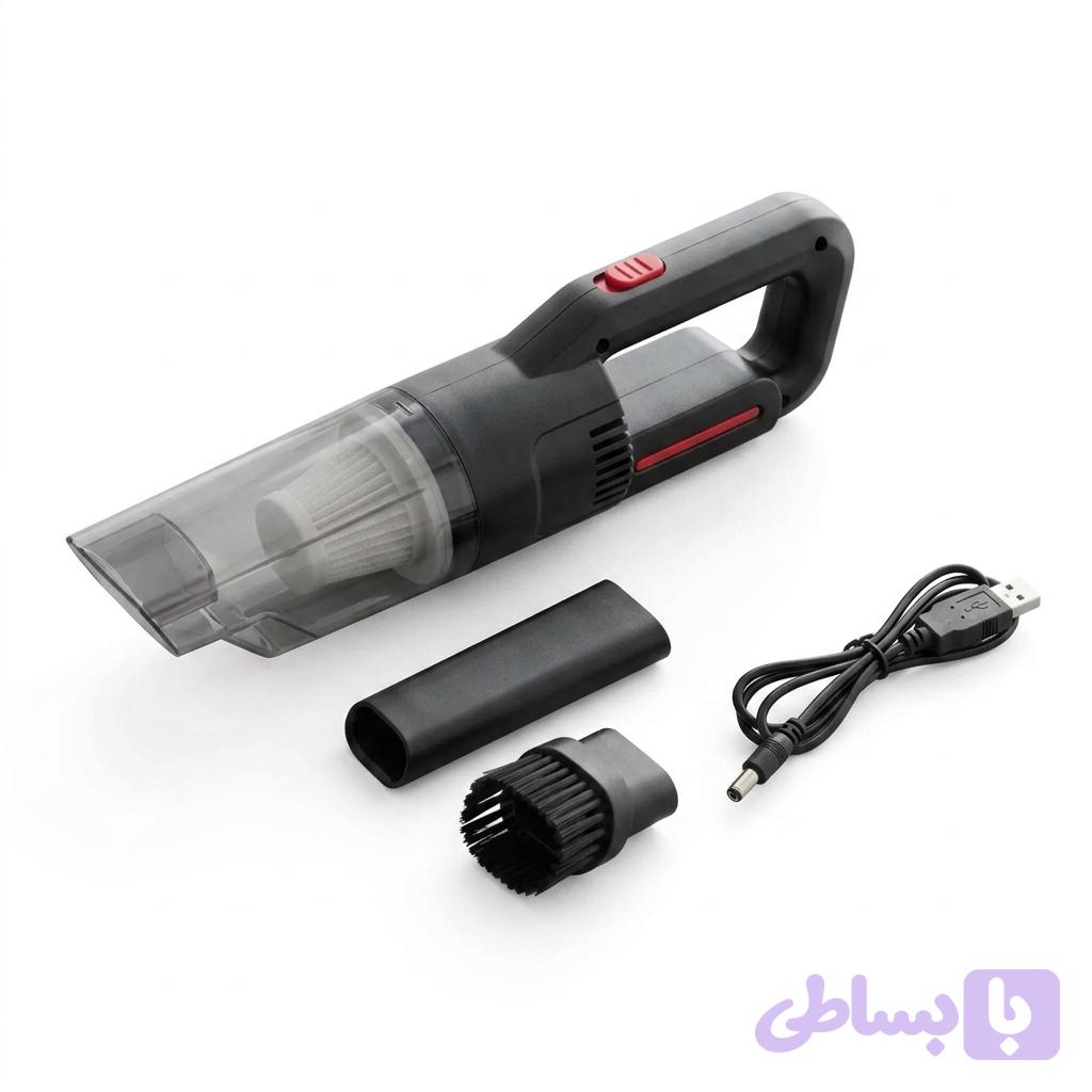 جارو شارژی بیسیم خودرو HQ-01 اورجینال | مکش قوی + باتری شارژی | مناسب خودرو، میز کار و سفر