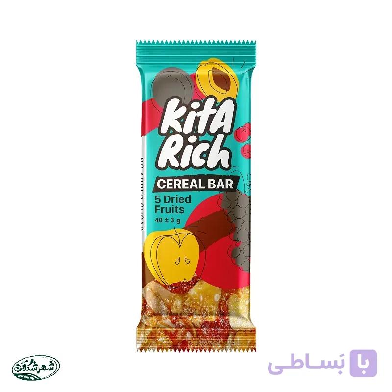 غلات بار کیتاریچ پنج میوه خشک 40گ