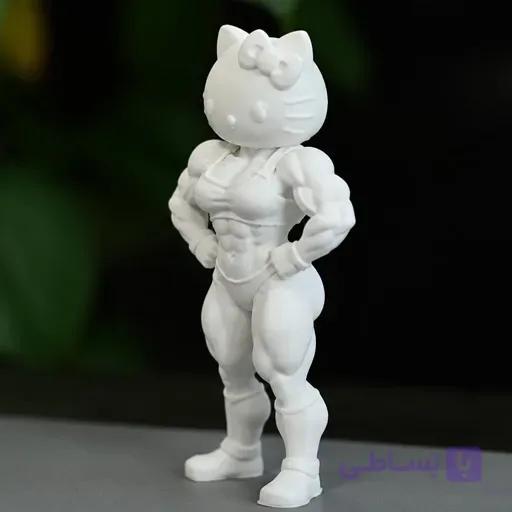 مجسمه هلو کیتی بدنساز | Hello Kitty Gym