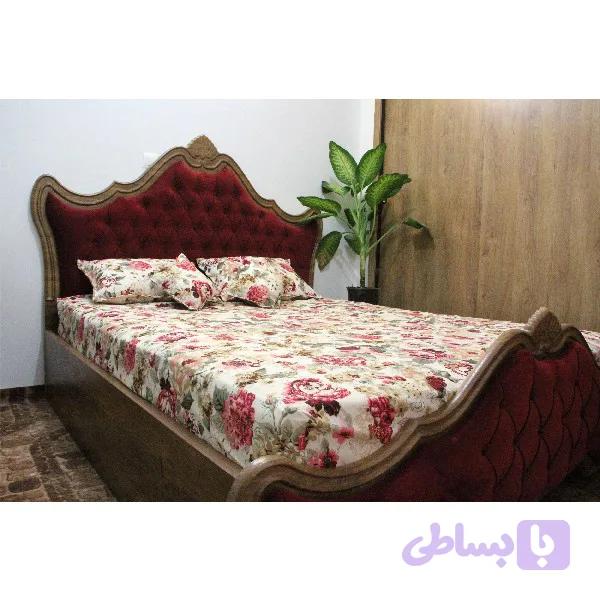 سرویس ملحفه روتختی طرح ارکیده شیکدو دو نفره 5 تکه | شیکدو