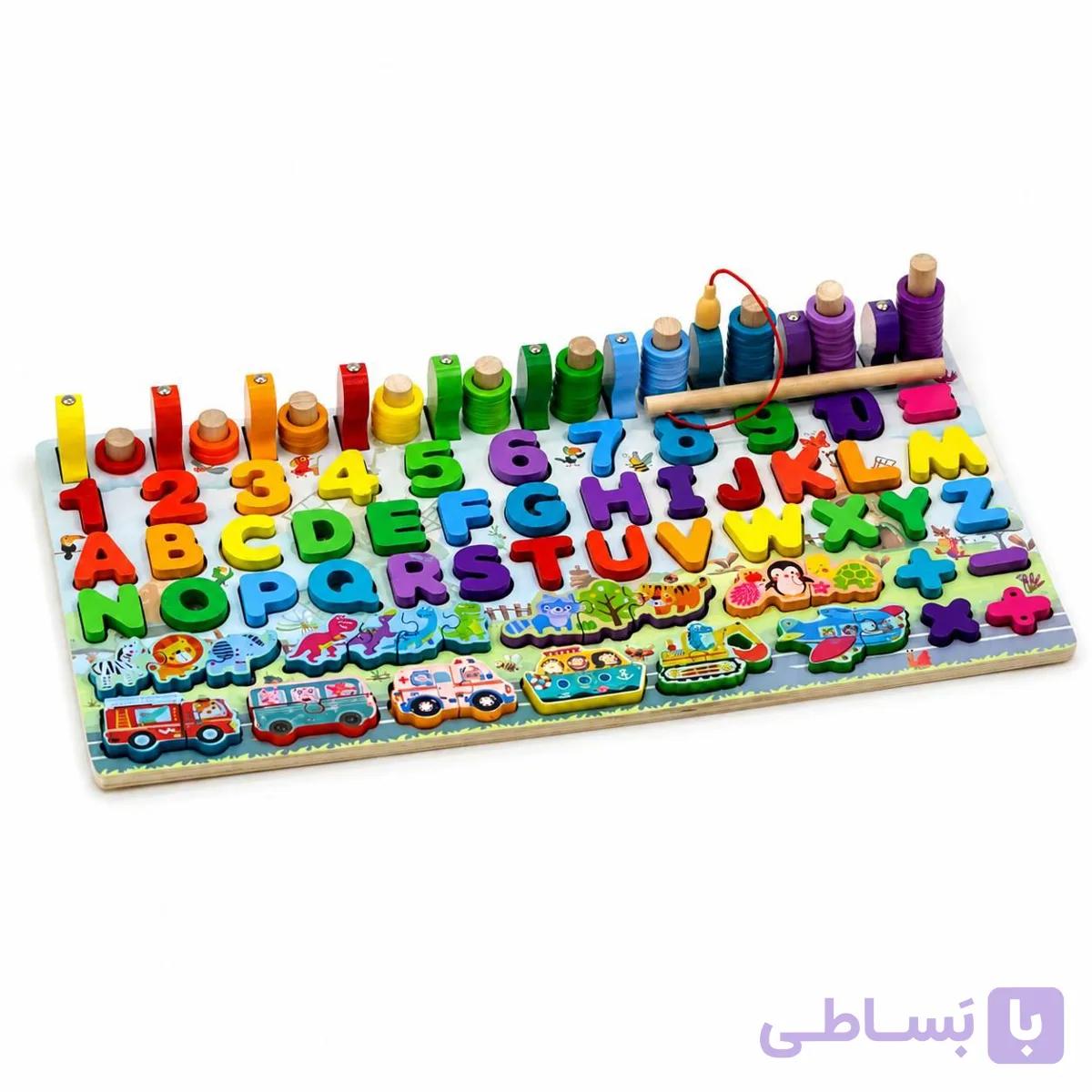 تخته آموزشی چوبی بازی ماهیگیری با رویکرد مونتهسوری (مناسب پیشدبستانی)