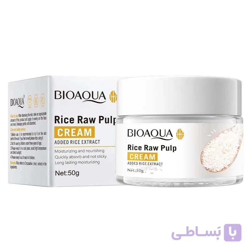 کرم مرطوب کننده بایوآکوا مدل Rice Raw حجم 50 میلی لیتر