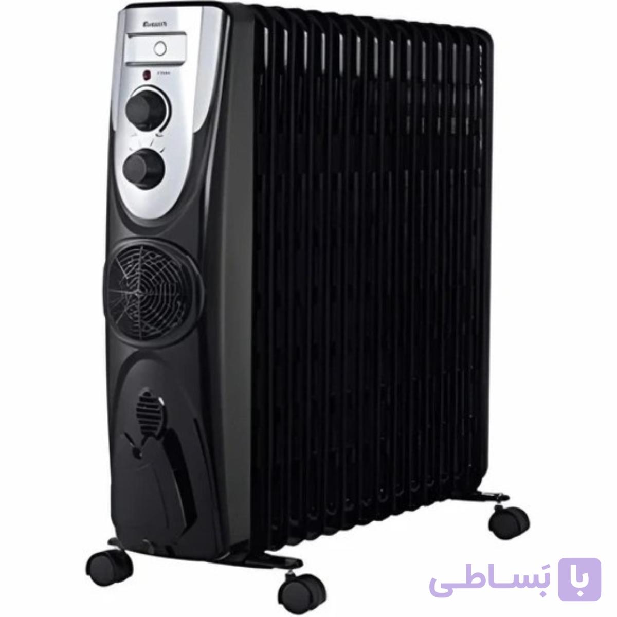 شوفاژ برقی ۱۵ پره زانتی مدل ZMOF_15WH3FUMA مشکی