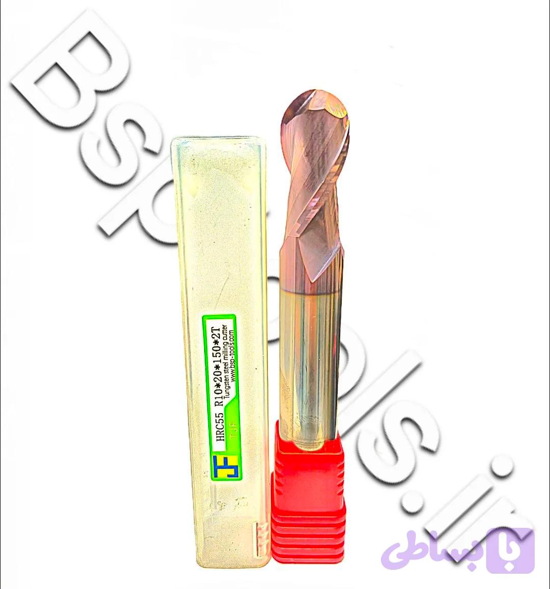 فرز انگشتی کارباید سرگرد HRC55 R10*20D*150L-2F TJF