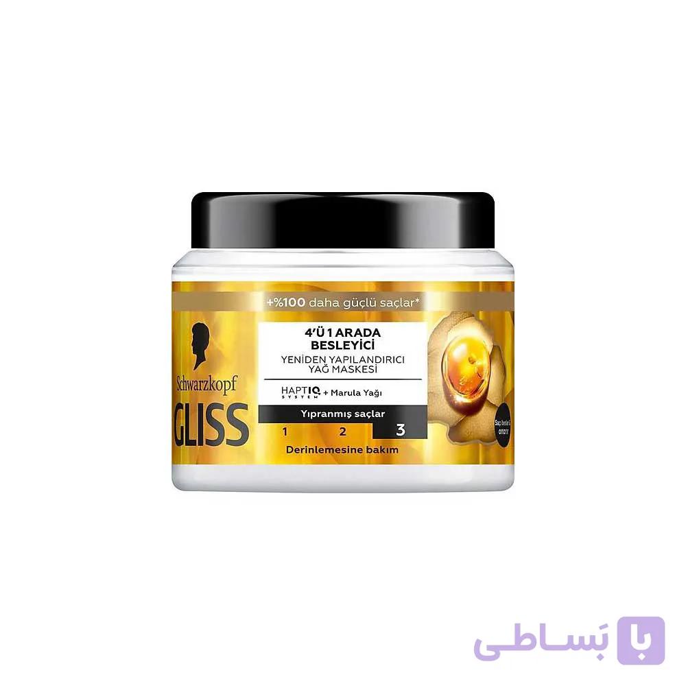 ماسک مو تغذیه کننده و بازسازی کننده گلیس حجم 400 میل