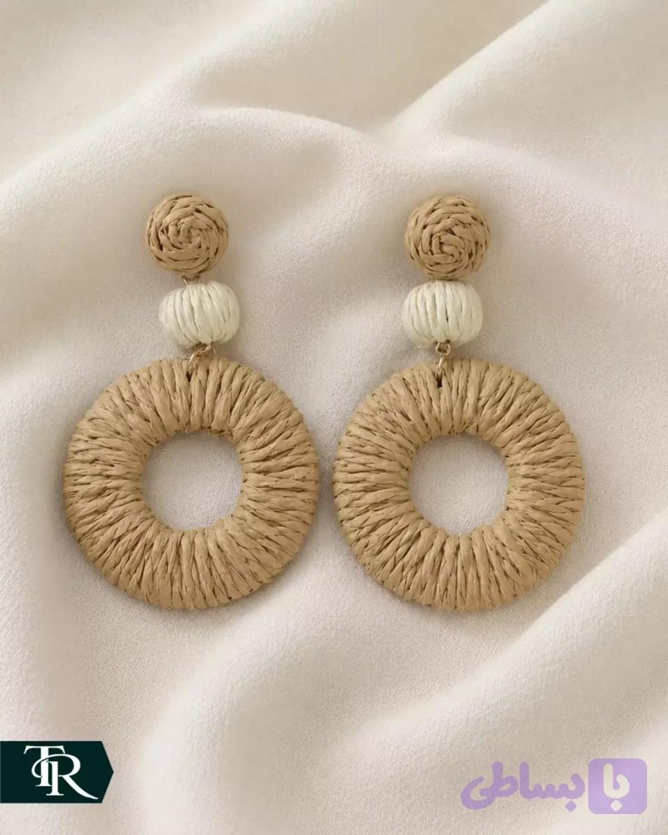گوشواره میخی کنفی کد43