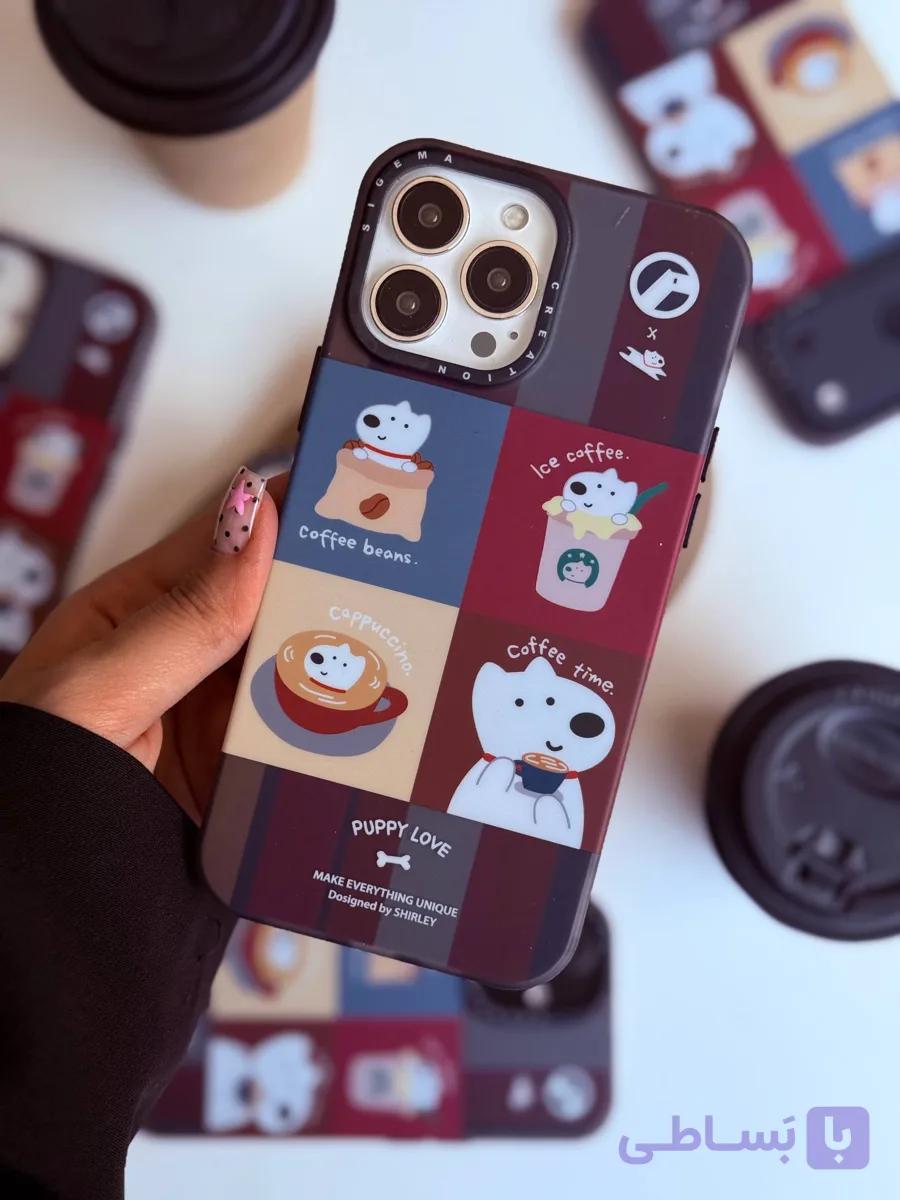 قاب گوشی Puppy Love Coffee
