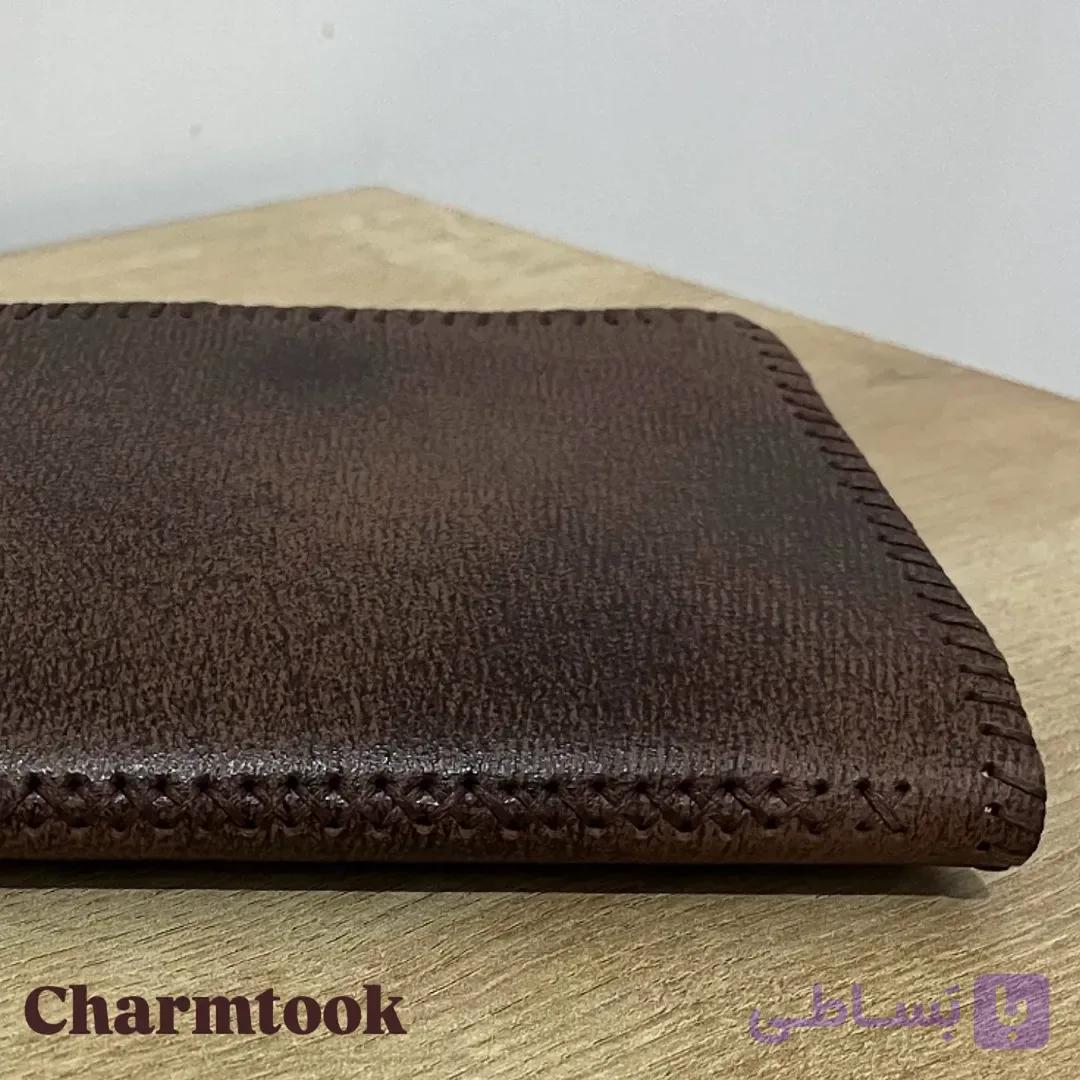 کیف دسته چکی چرم دست رنگ