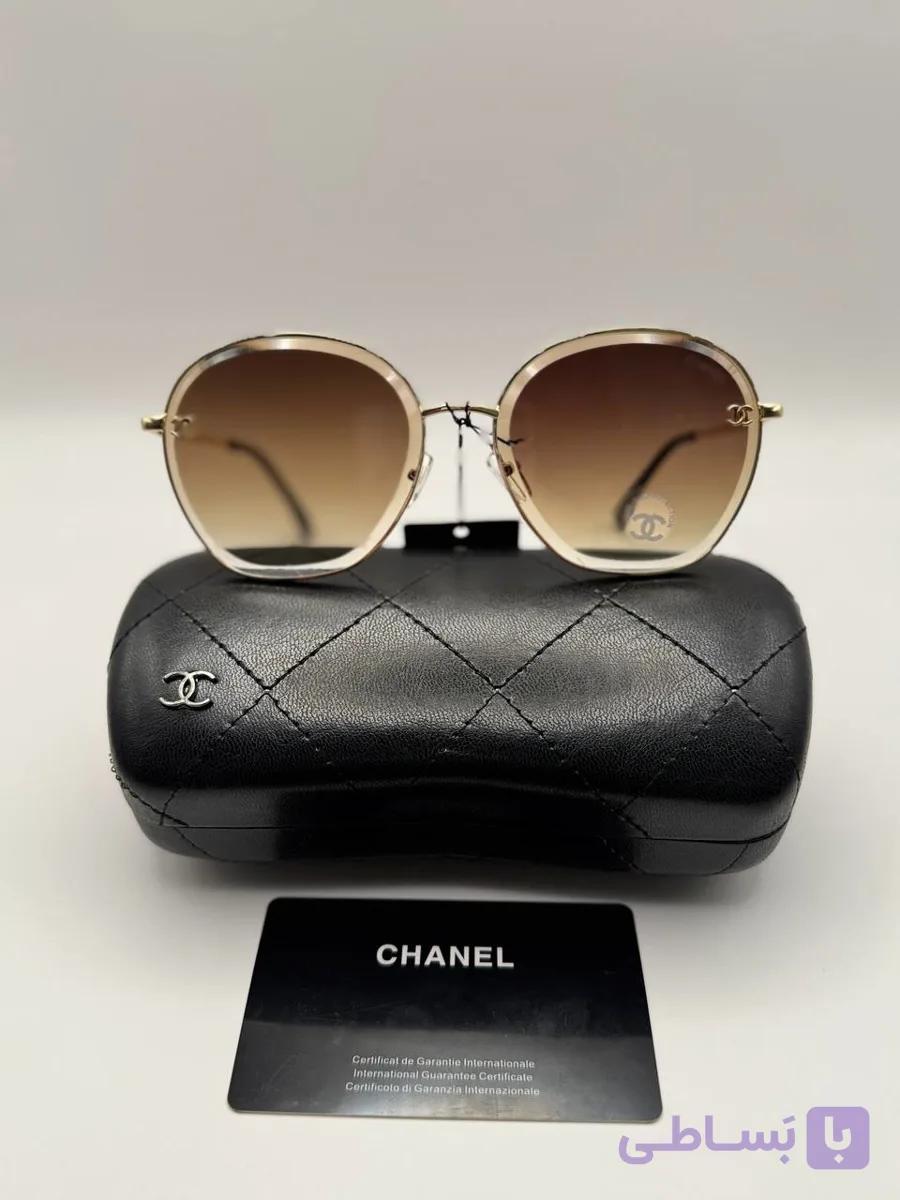 عینک زنانه Chanel فریم فلز یووی۴۰۰ عدسی پلی کربنات .کد۸۰۲۱