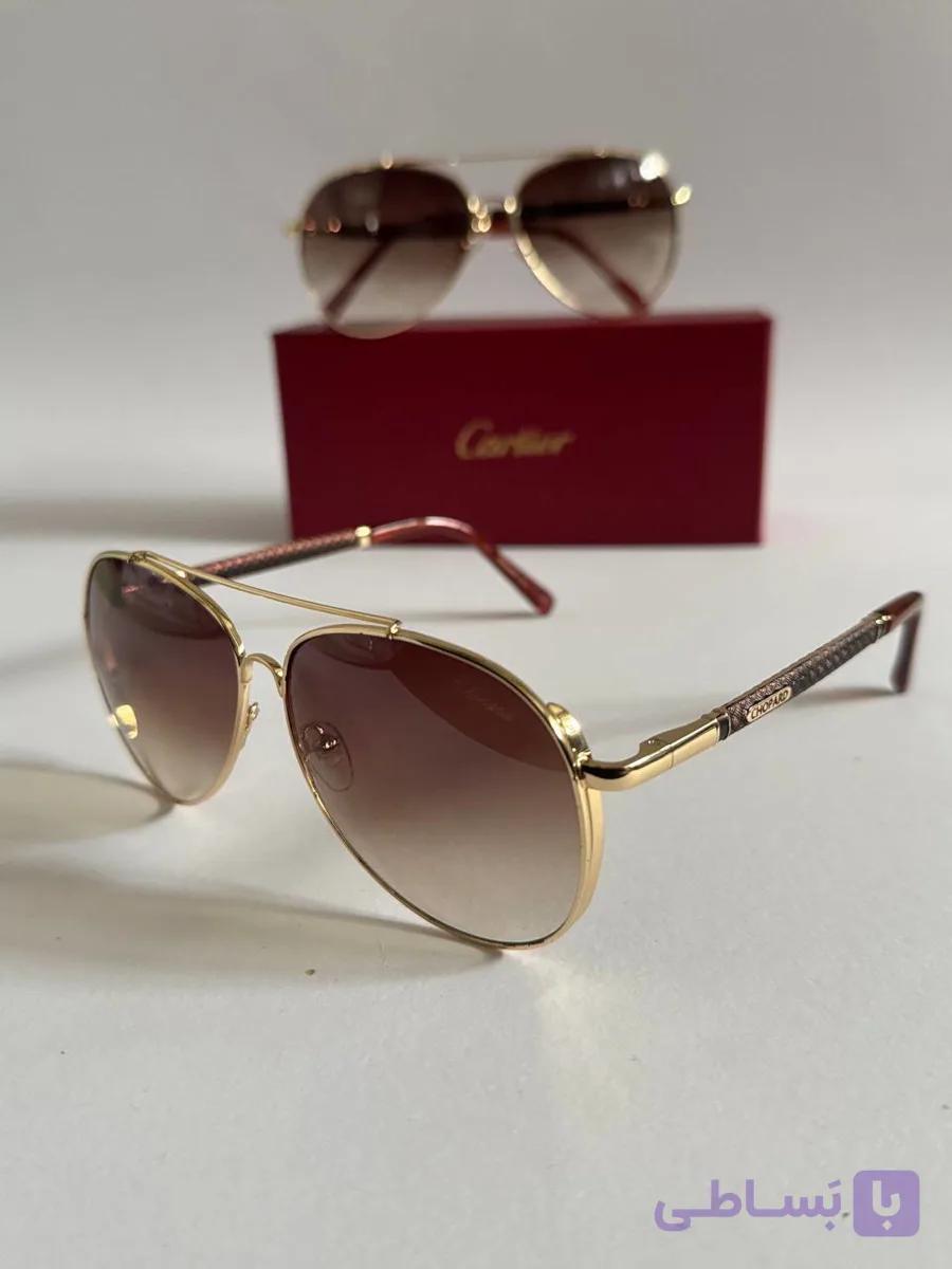 عینک افتابی مردانه chopard خلبانی یووی ۴۰۰ فریم دسته فلزی .کد ۸۰۱۴
