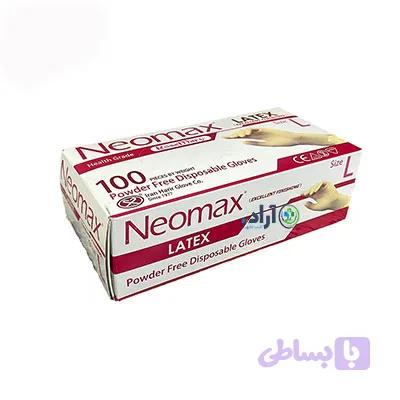 دستکش لاتکس نئومکس بدونه پودر