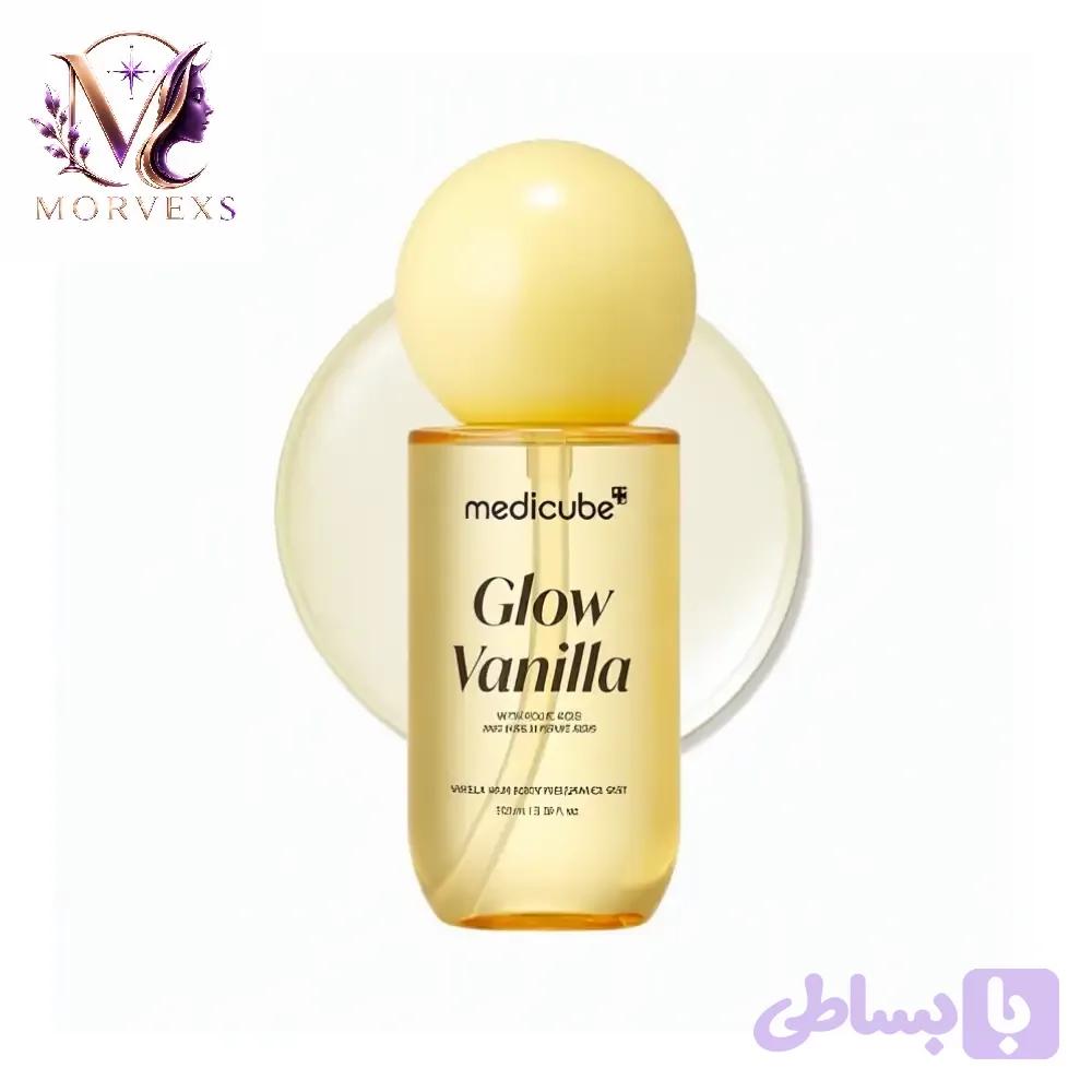 میست خوشبوکننده مو و بدن مدیکیوب مدل Glow Vanilla حجم ۱۰۰ میلیلیتر