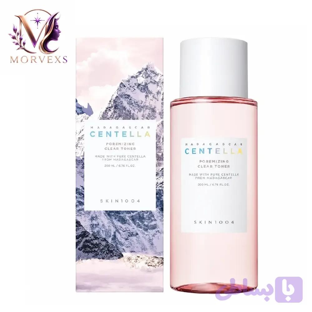 تونر پاککننده و کوچککننده منافذ سنتلا پورمیزینگ SKIN1004 حجم ۲۱۰ میلیلیتر
