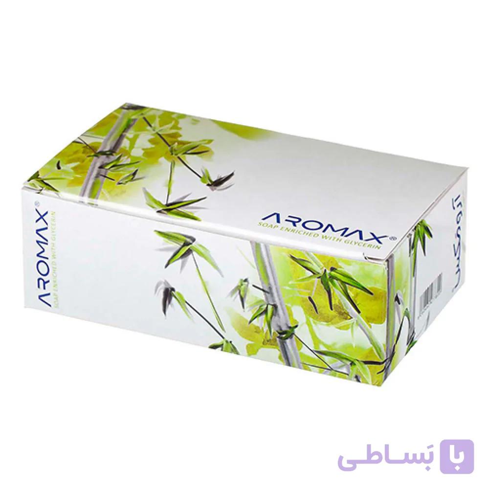 صابون آرومکس مدل سبز وزن ۱۰۰ گرم بسته ۵ عددی