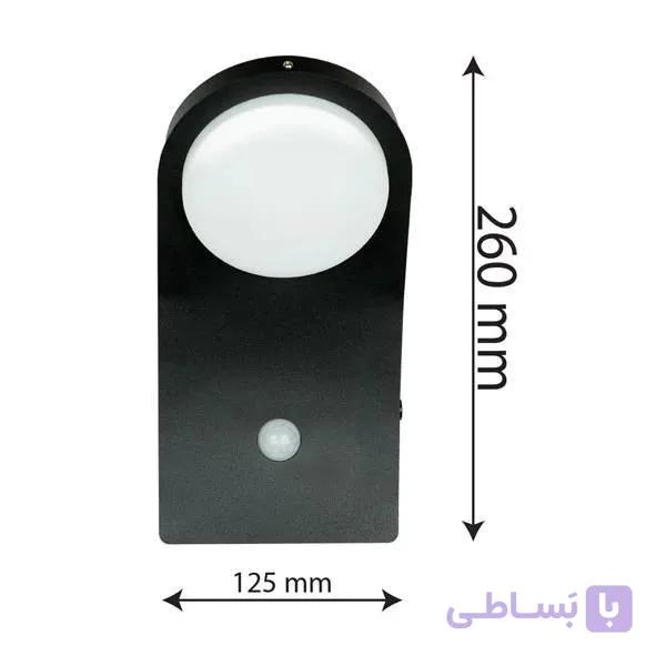 چراغ دیواری دکوراتیو سنسوردارکد ۷۰۱ بدنه آلمنیوم