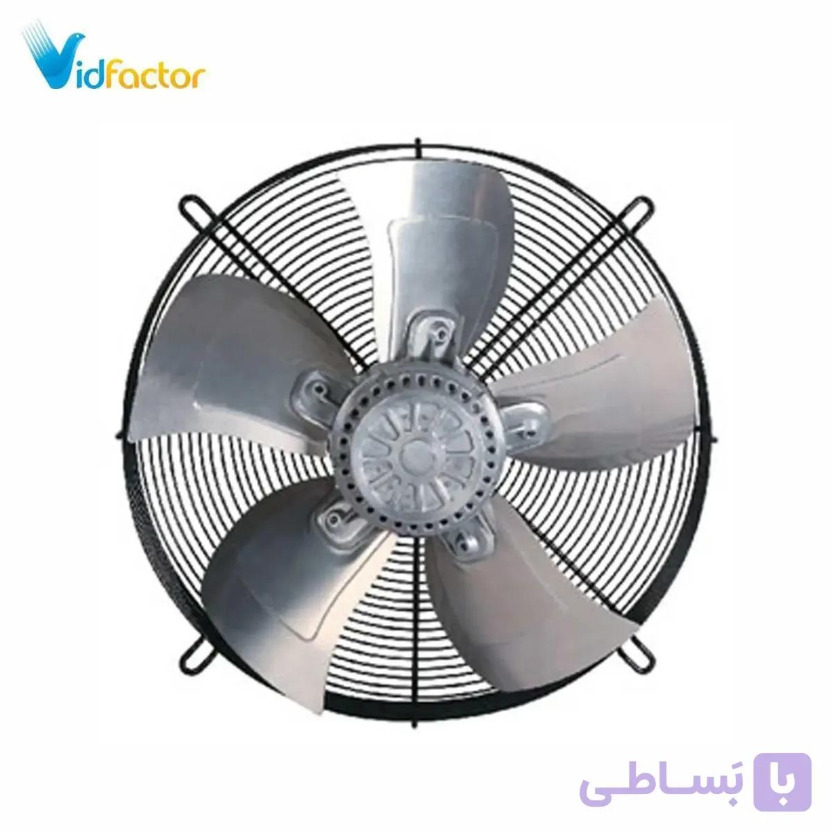 هواکش پروانه آلومینیوم زیلابگ دو دور قابدار سقفی FTP 4D-500S-145/65
