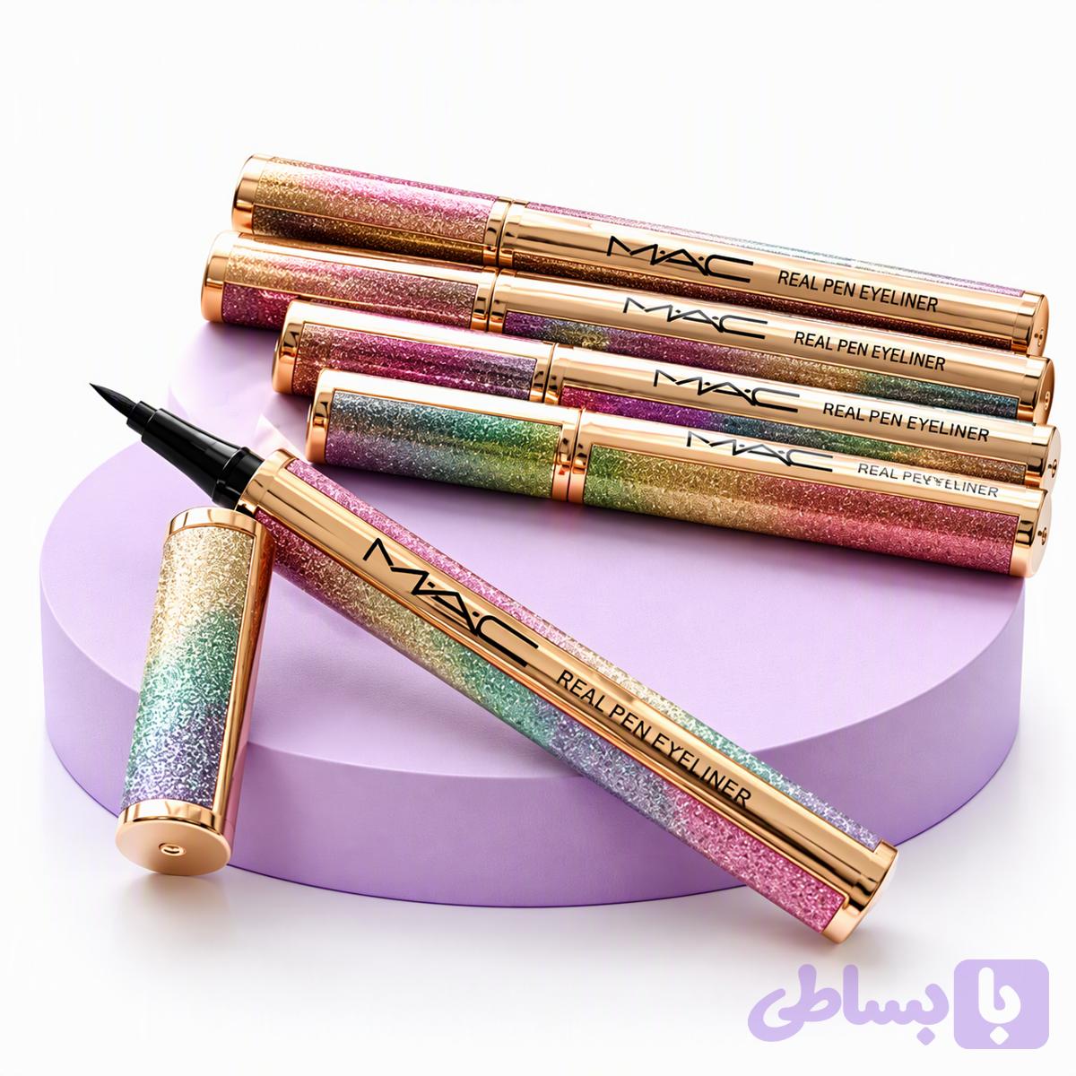 خط چشم مشکی Real Pen Eyeliner با بدنه رنگارنگ