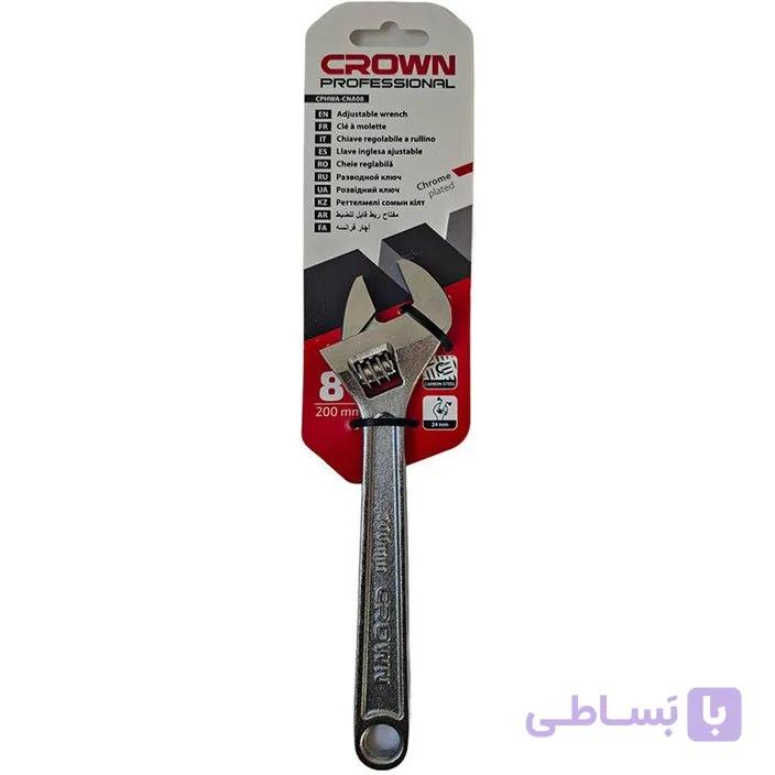 آچار فرانسه 8 اینچ 200 میلی متر کرون Crown مدل CPHWA-CNA08