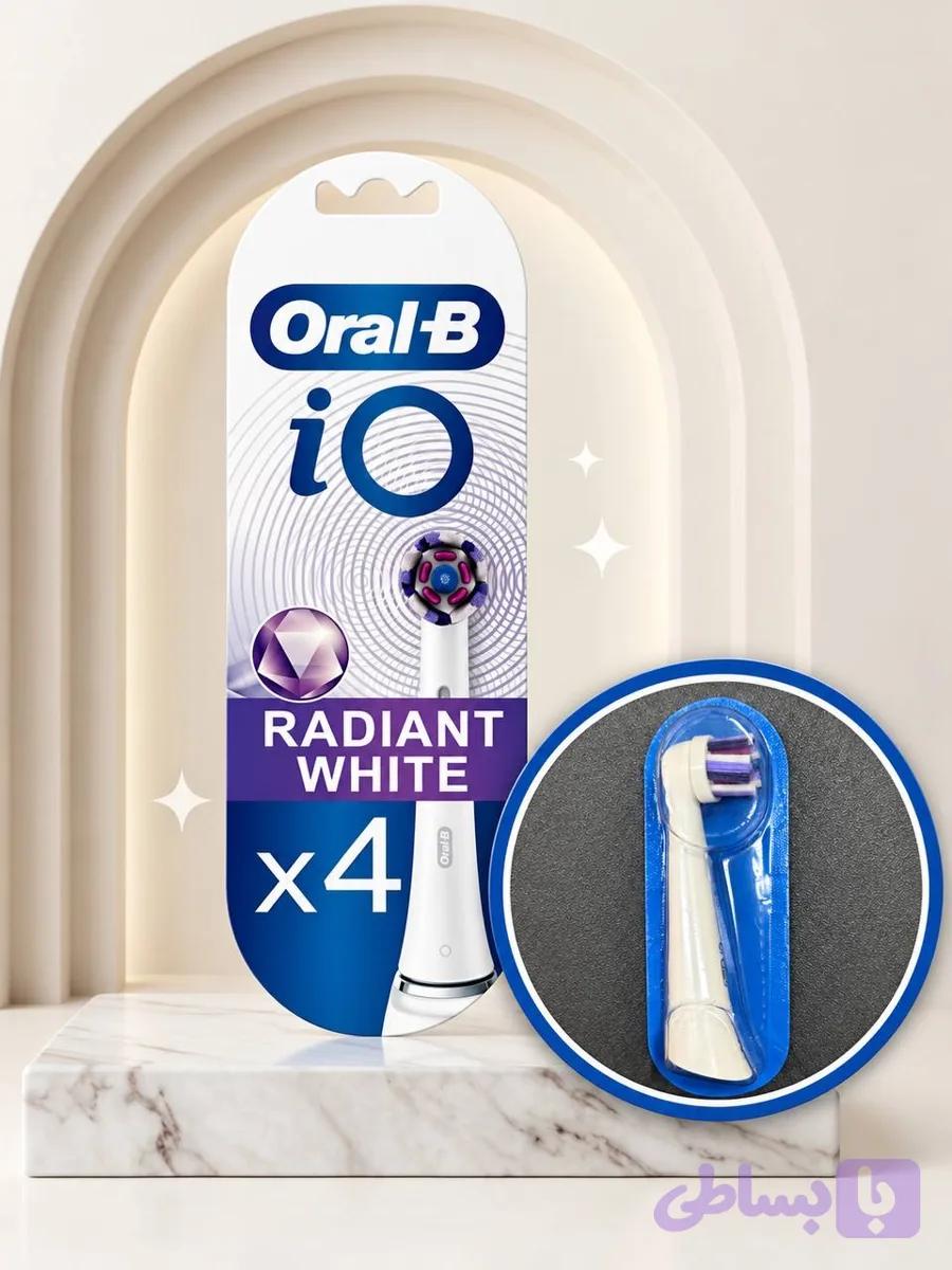 سری مسواک برقی Oral-B iO (مدل Radiant White) بسته ١عددي