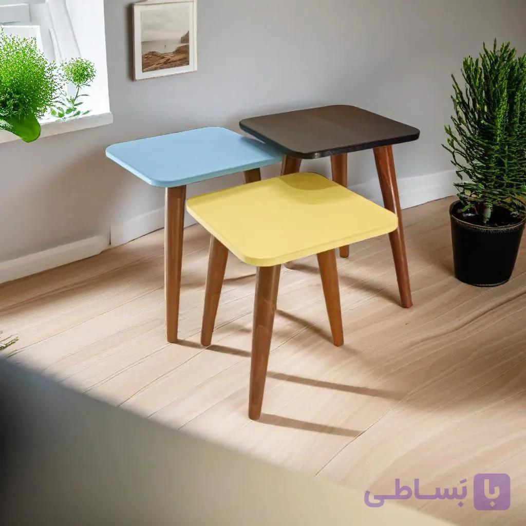 میزعسلی مدل مربع شیک و مدرن 322 کد51