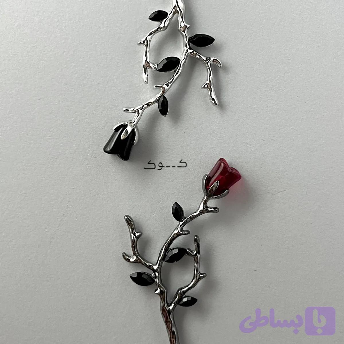 کانزاشی طرح گل رز