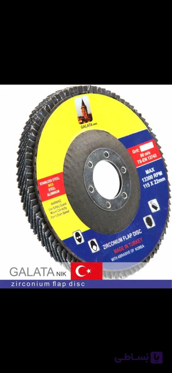 سنباده فلاپ گالاتا تیک 22*180 (P:80) بزرگ یک بسته 10 عددی