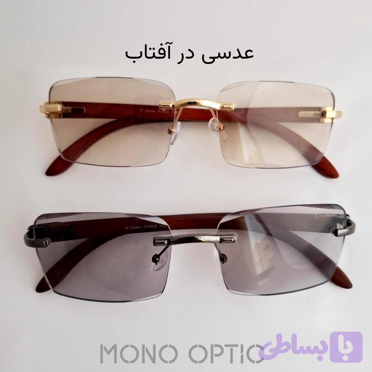 عینک فتوکرومیکCartierکد02597عدسیUVیونیسکس